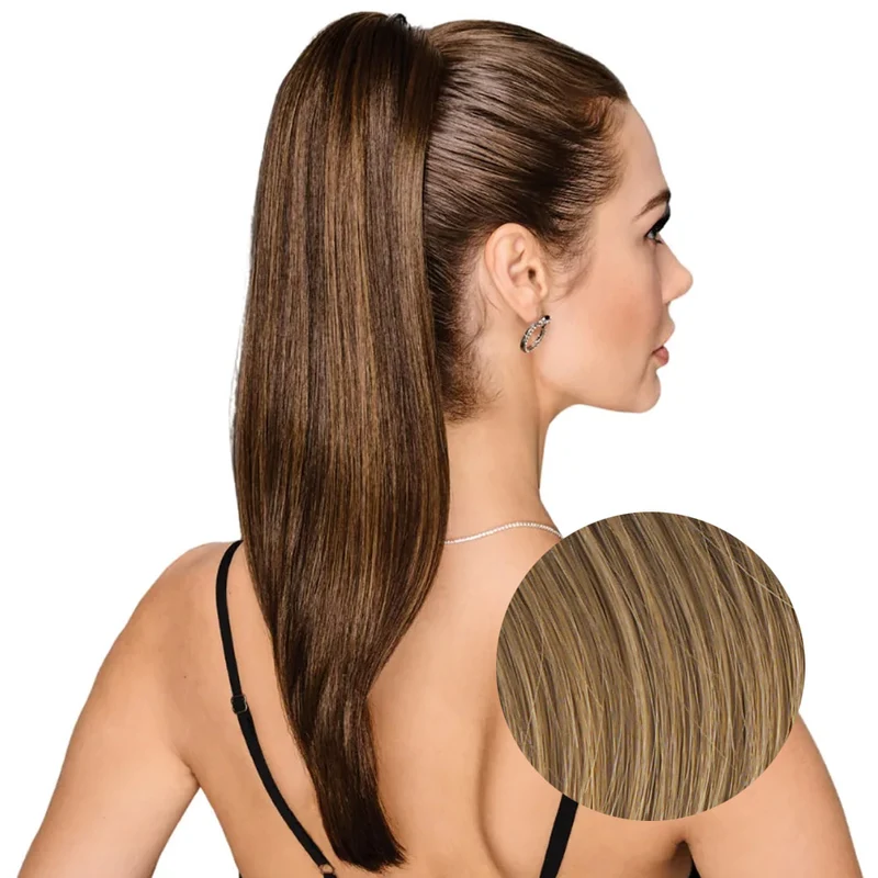 Hairdo Queue de Cheval Lisse R1416T Blond Foncé 53cm