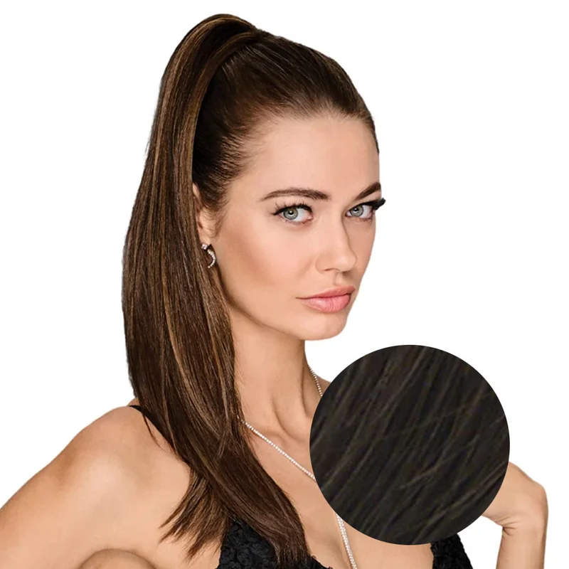 Hairdo Queue de cheval Lisse R6 Marron Moyen 53cm