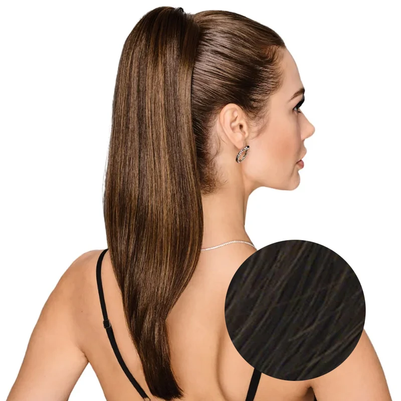 Hairdo Queue de cheval Lisse R6 Marron Moyen 53cm