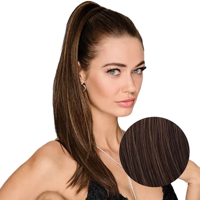 Hairdo Queue de cheval Lisse R10 Marron Clair 53cm