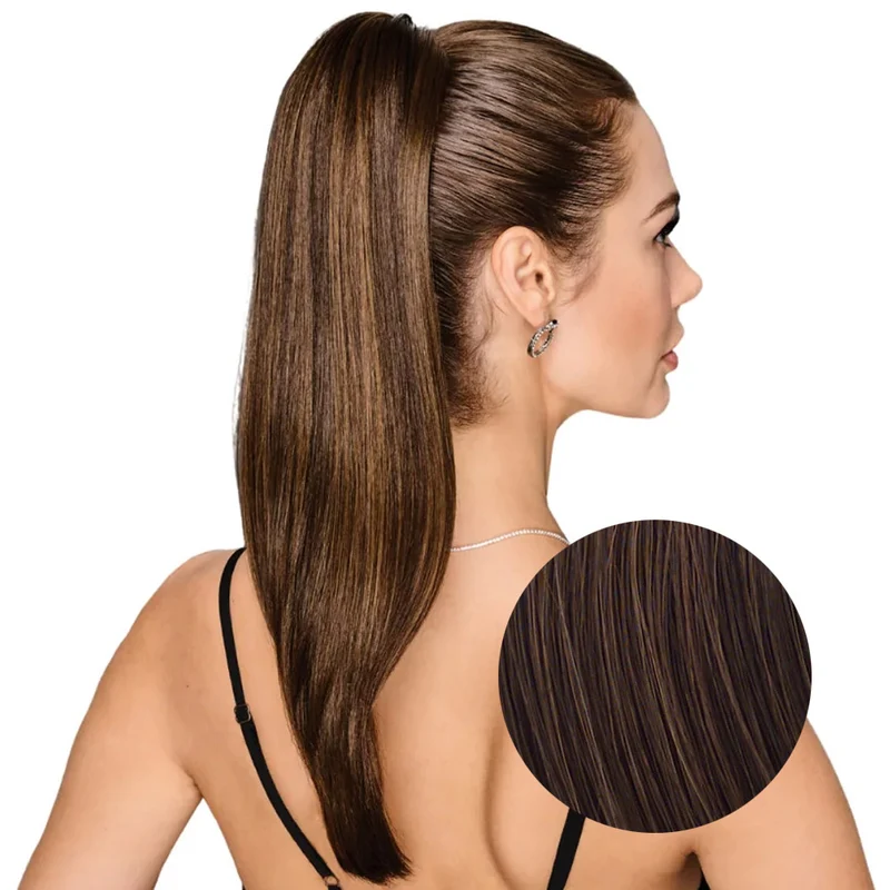 Hairdo Queue de cheval Lisse R6/30H Marron Moyen Cuivre 53cm
