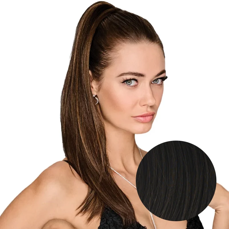 Hairdo Queue de cheval Lisse R4 Marron Foncé 53cm