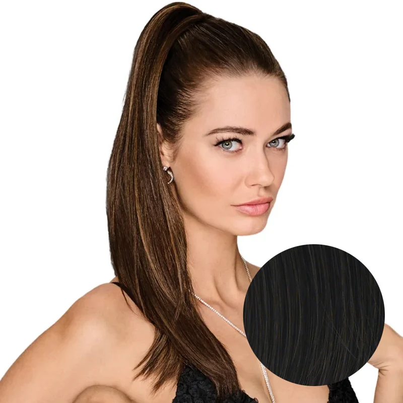 Hairdo Queue de cheval Lisse R2 Noir 53cm
