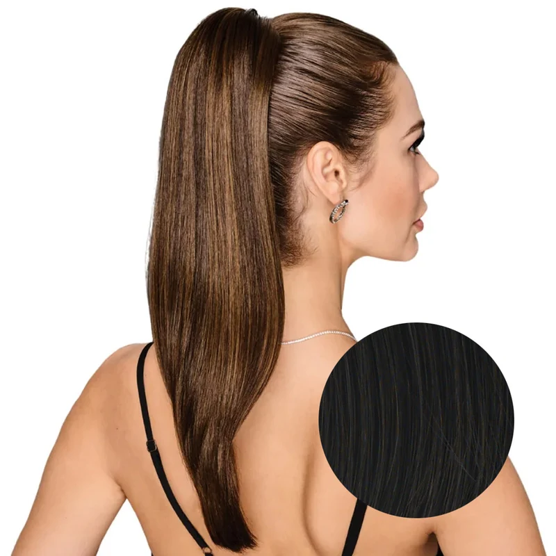 Hairdo Queue de cheval Lisse R2 Noir 53cm