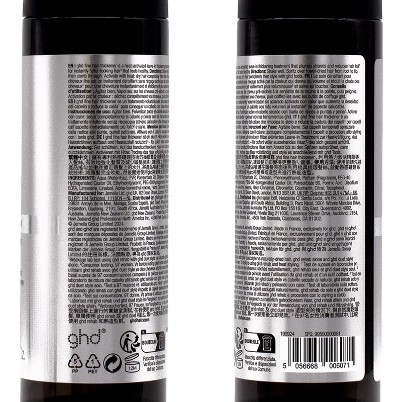 Ghd Rehab Fine Hair Thickener 95ml - soin volumateur sans rinçage cheveux fins