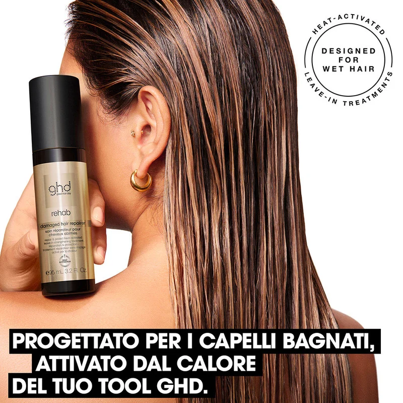 Ghd Rehab Damaged Hair Repairer 95ml - soin fortifiant sans rinçage