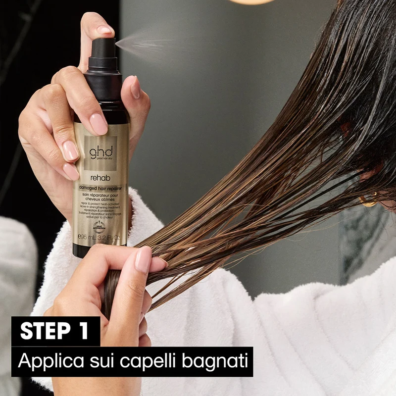 Ghd Rehab Damaged Hair Repairer 95ml - soin fortifiant sans rinçage