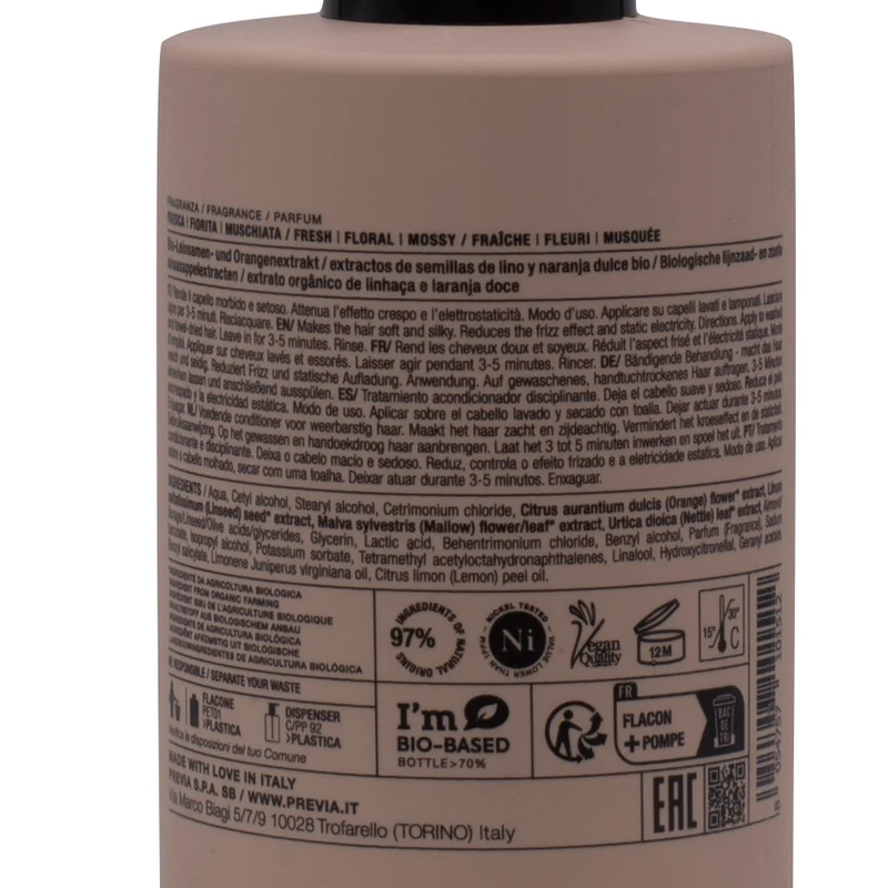 Previa Smoothing Taming Conditioner 200ml - après-shampoing anti-frisottis