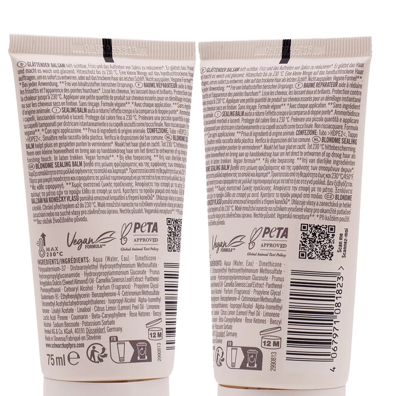 Schwarzkopf BlondMe Bond Repair Sealing Balm 75ml - baume réparateur sellant