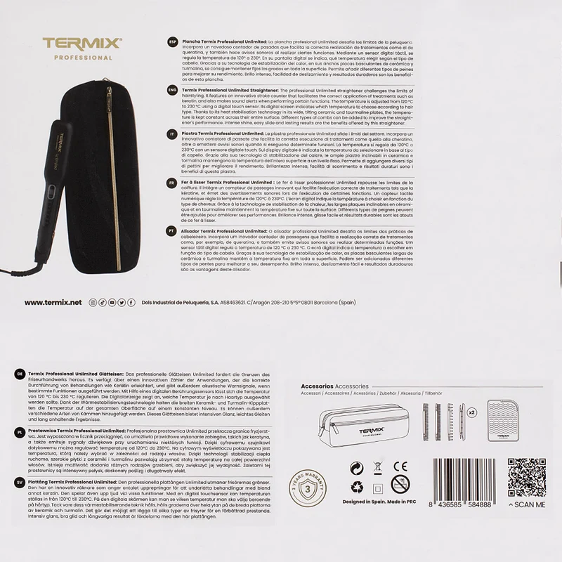 Termix Professional Unlimited Hair Straightener - lisseur
