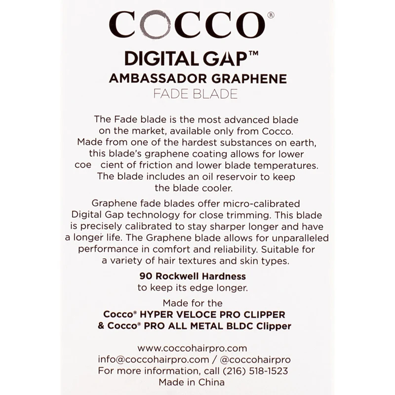 Cocco Ambassador Digital Gap Clipper Fade Blade - lame de rechange