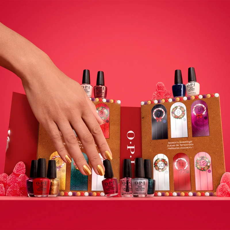 OPI Nail Lacquer Holiday 25 Good Enough To Treat 12x3.75ml - mini calendrier de l'avent