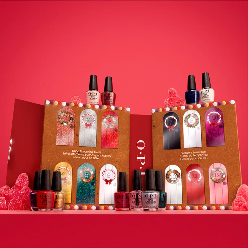 OPI Nail Lacquer Holiday 25 Good Enough To Treat 12x3.75ml - mini calendrier de l'avent