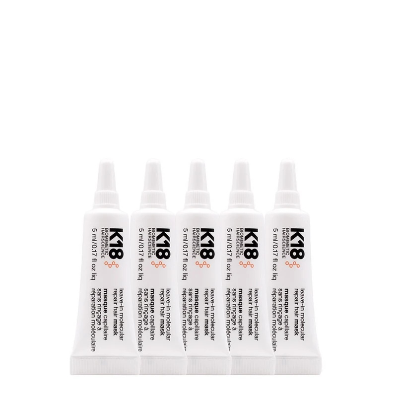 K18 Molecular Repair Hair Mask 5x5ml - traitement sans rinçage pour cheveux abîmés