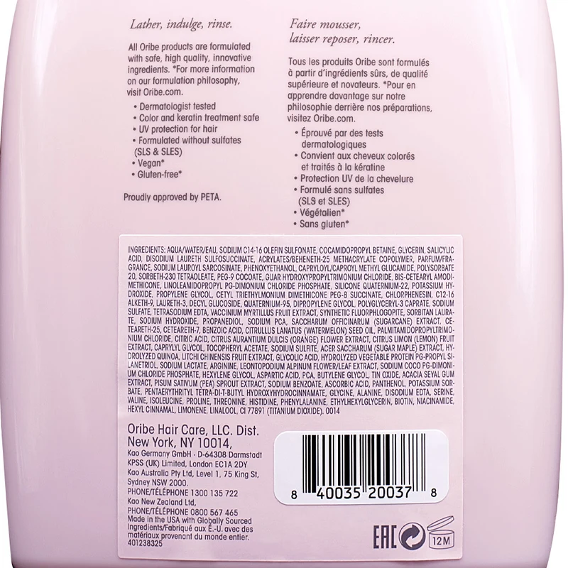 Oribe Serene Scalp Balancing Shampoo 1000ml - shampooing soin du cuir chevelu