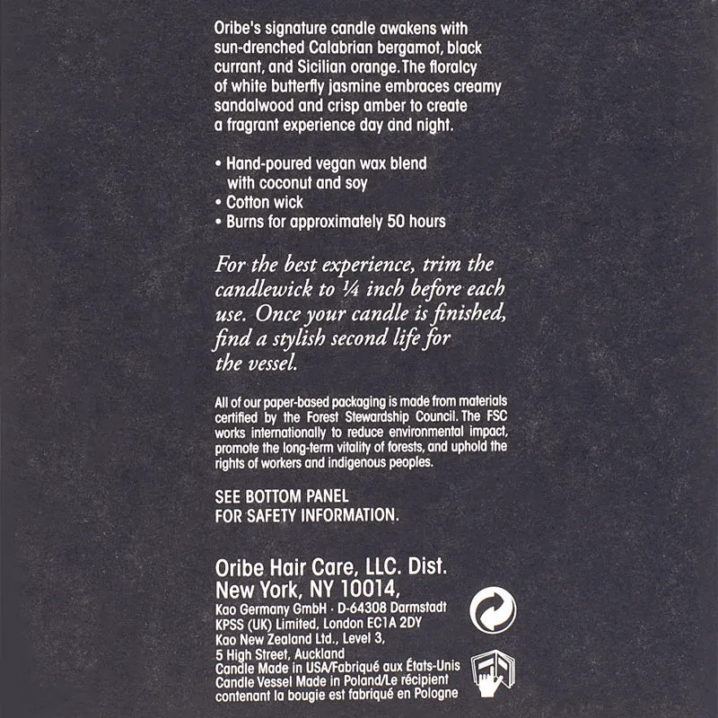 Oribe Côte d'Azur Scented Candle 226.8gr - bougie parfumée