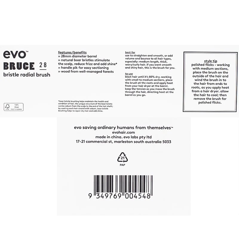 Evo Bruce 28mm Bristle Radial Brush - brosse à poils