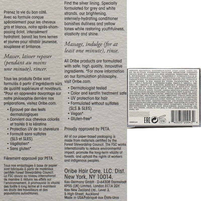 Oribe Silverati Conditioner 200ml - après-shampooing cheveux gris et blancs