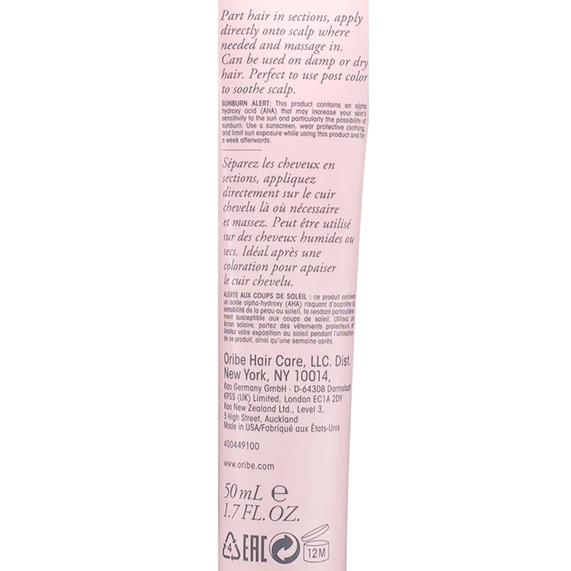 Oribe Serene Scalp Soothing Leave-On Treatment 50ml - traitement apaisant sans rincage cuir chevelu sensible