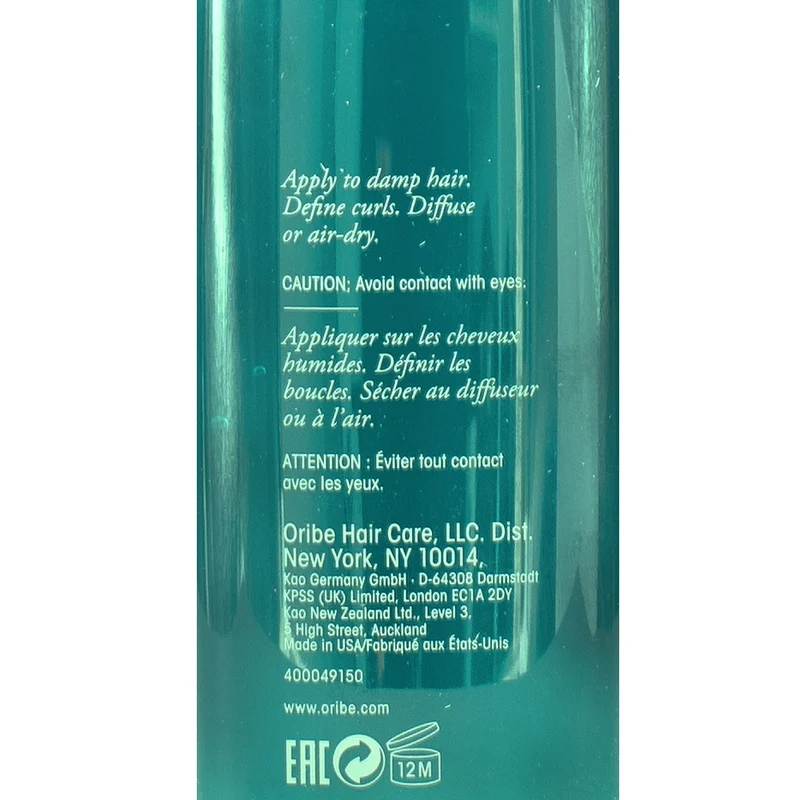 Oribe Styling Hydration & Hold Curl Gloss 175ml - gel léger boucles
