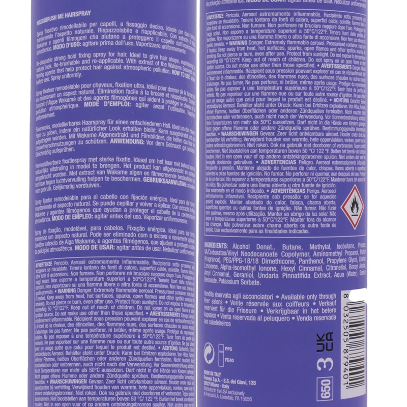 Framesi For-Me 406 Hold&Brush Me Hairspray 500ml - laque remodelable tenue forte