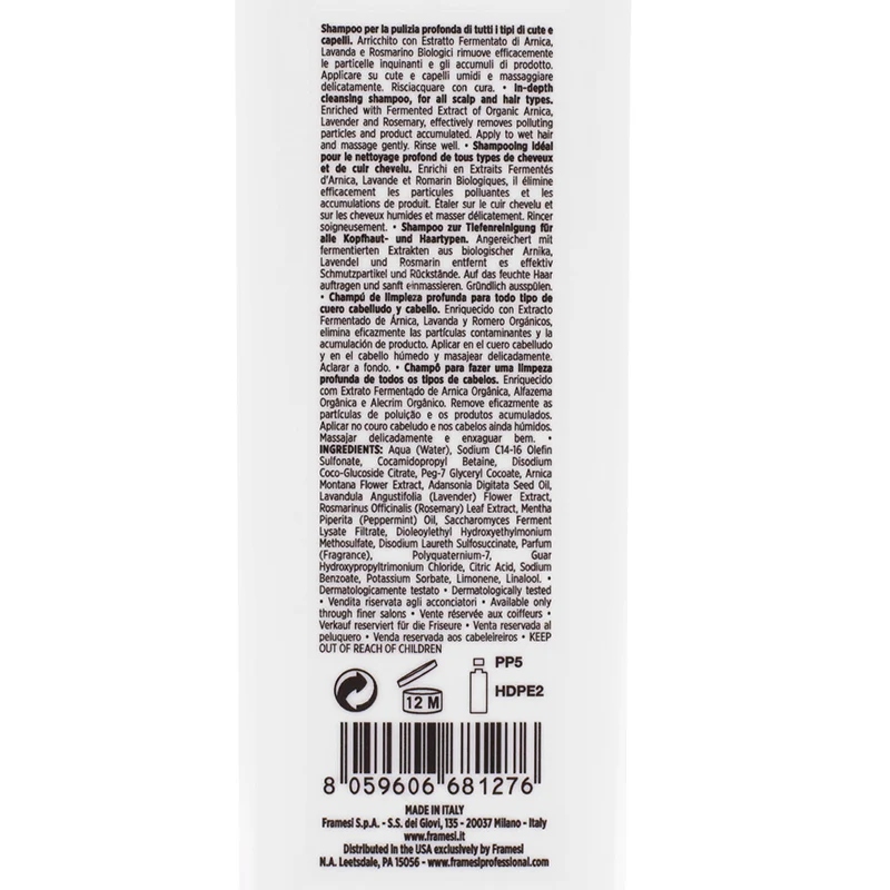 Framesi Scalp Cleansing Shampoo 250ml - shampooing purifiant