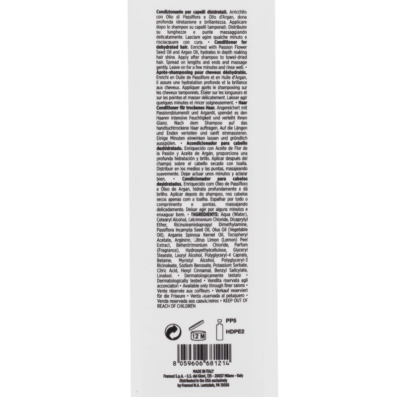 Framesi Morphosis Sublimis Oil Conditioner 1000ml - après-shampoing cheveux déshydratés et secs