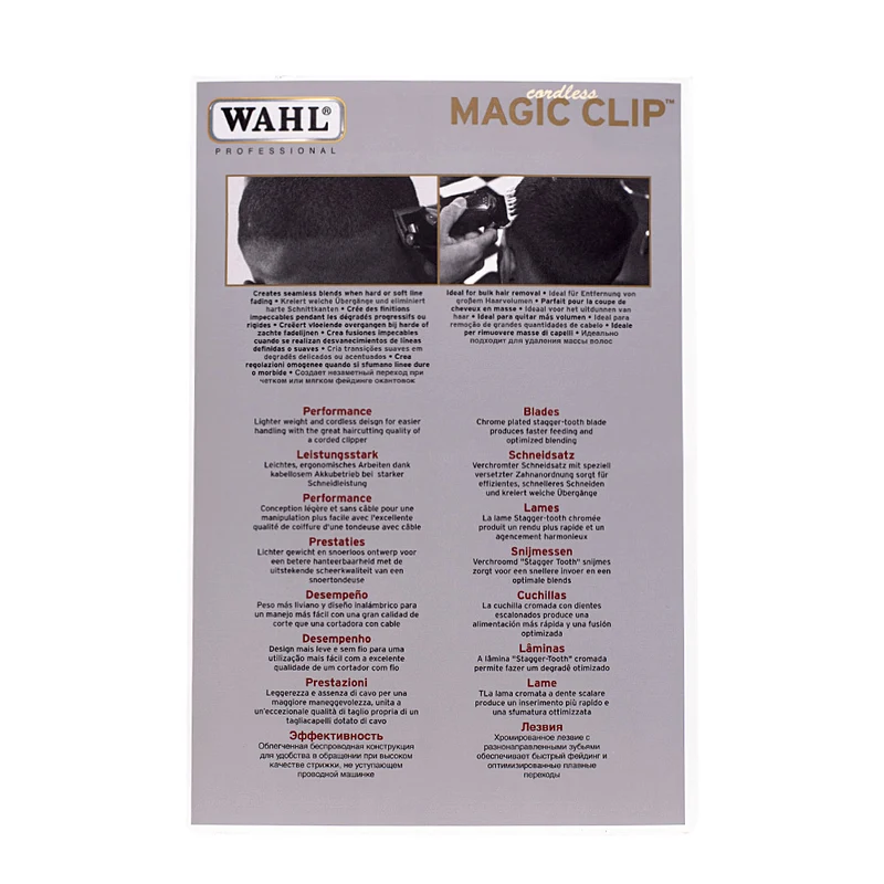 Hair Gallery Resi Come Nuovi Wahl Cordless Magic Clip - imballaggio danneggiato