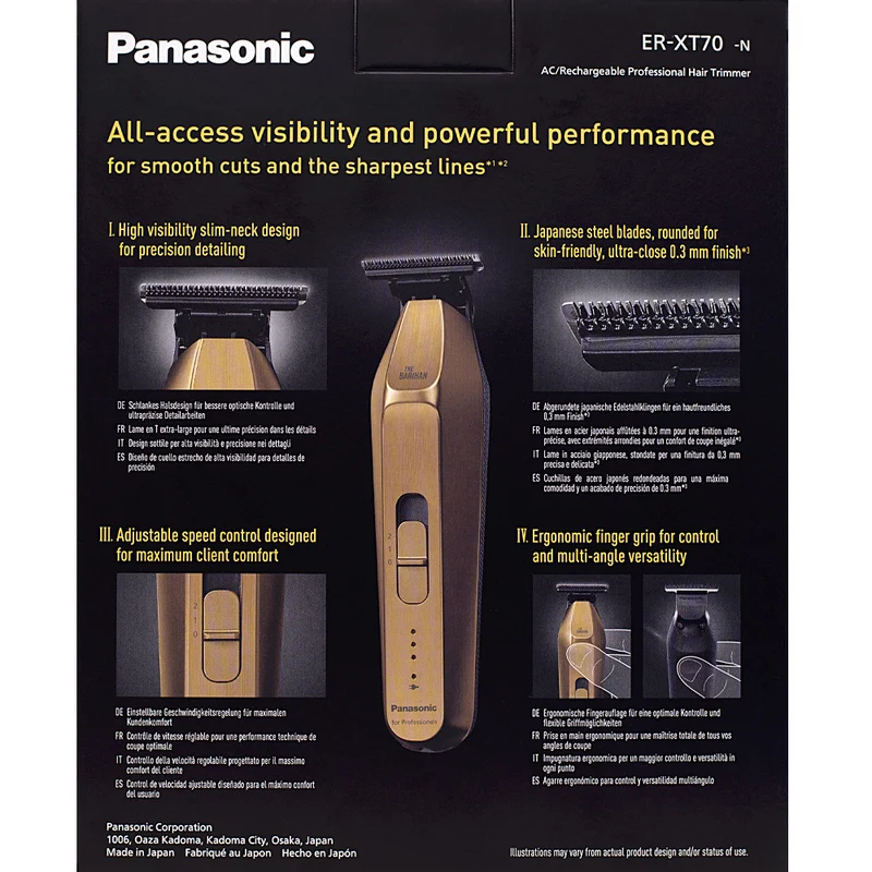 Panasonic ER-XT70- The Barikan Gold - tondeuse à cheveux