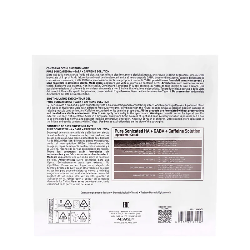 Dibi Milano Biostimulating System Lab Contorno Occhi Biostimolante 2x1,5ml - contorno occhi riduzione borse