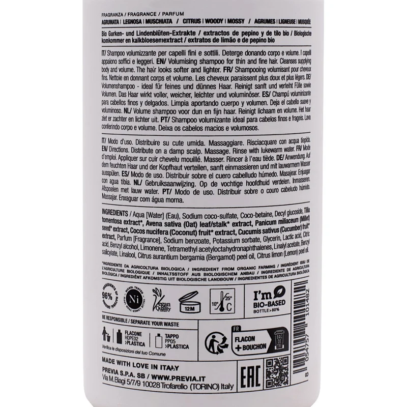 Previa Volumizing Shampoo 340ml - shampooing volumateur
