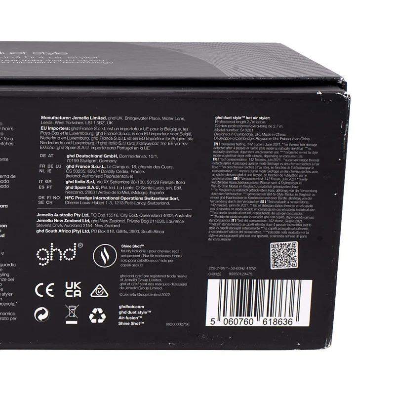 Hair Gallery Resi Come Nuovi Ghd Duet Black-imballaggio e piastra danneggiati