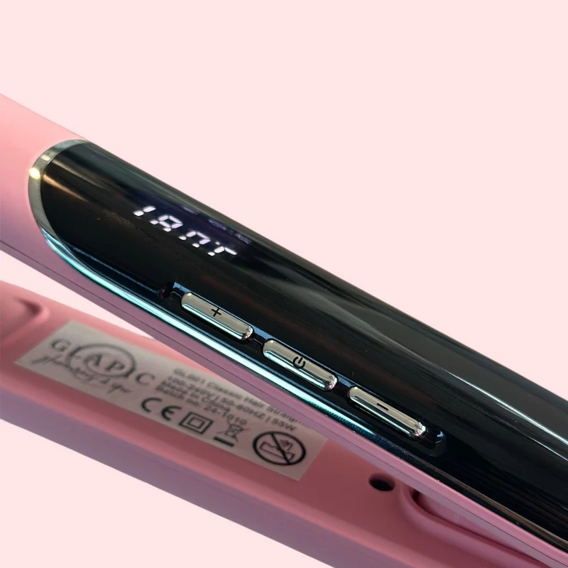 Glapic Bublegum Pink Classic Hair Straightener - lisseur rose pastel
