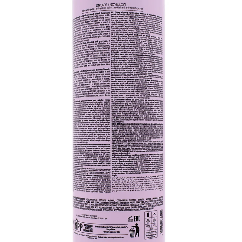 Selective Professional On Care No Yellow Balm 1000ml - conditionneur anti-jaunissement