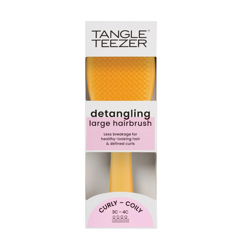 Tangle Teezer The Large Ultimate Detangler Naturally Curly Daffodil Yellow - spazzola capelli ricci