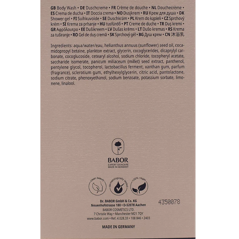 Babor Spa Soul & Body Wash Grounding 250ml - gel douche