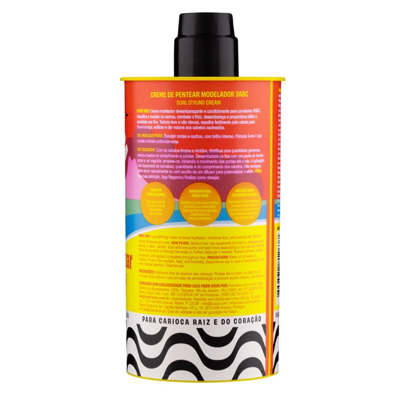 Lola From Rio Ela É Carioca Creme De pentear 3ABC 480gr - crème coiffante cheveux bouclés