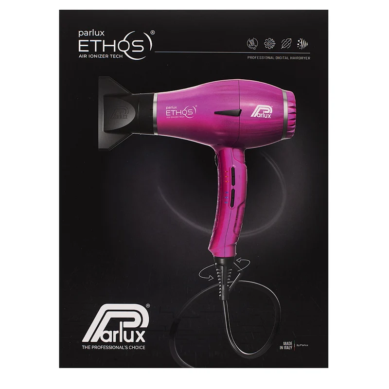 Parlux Ethos Air Ionizer Tech Pink - sèche-cheveux