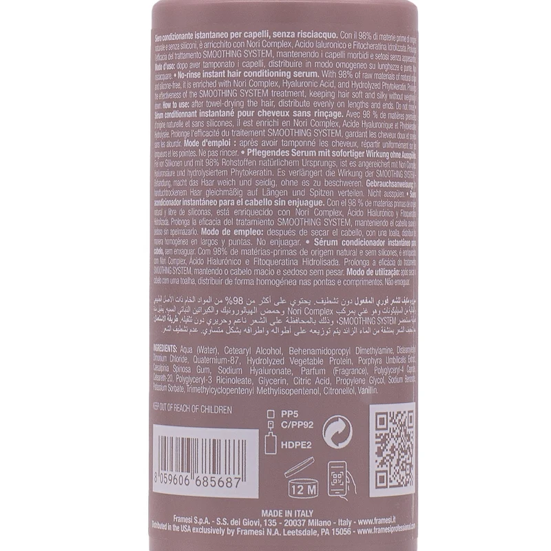 Framesi Smooting System Moisturizing Leave in 150ml - spray conditionneur instantané leave-in