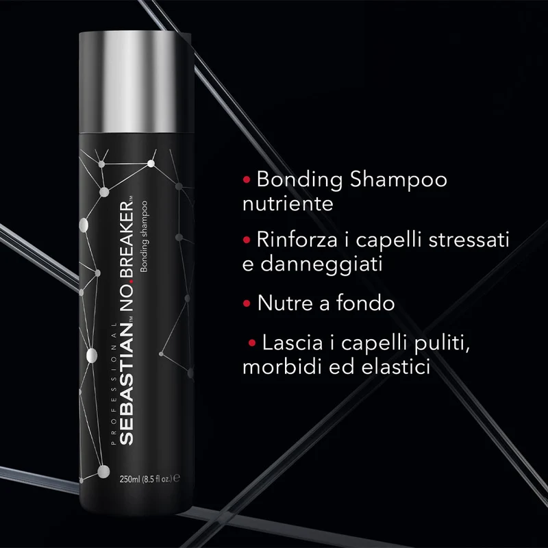 Sebastian No Breaker Bonding Shampoo 250ml - shampooing cheveux abîmés
