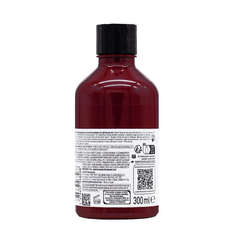 L'Oréal Professionnel Paris Vitamino Color Spectrum Shampoo Blu 300ml - shampooing tonifiant anti-orange