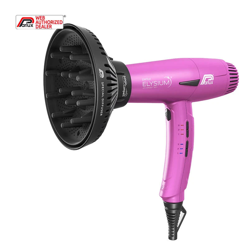 Parlux Elysium + Magic Compact Fuchsia - sèche-cheveux avec diffuseur