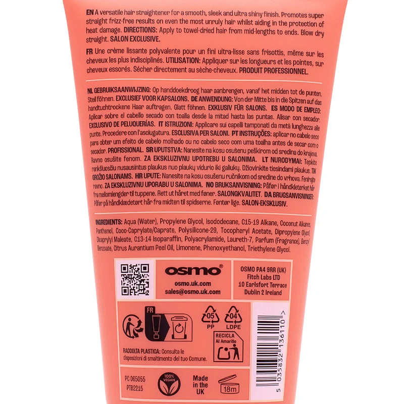 Osmo Straight Fluid Smoothing Creme 150ml - crème lissante