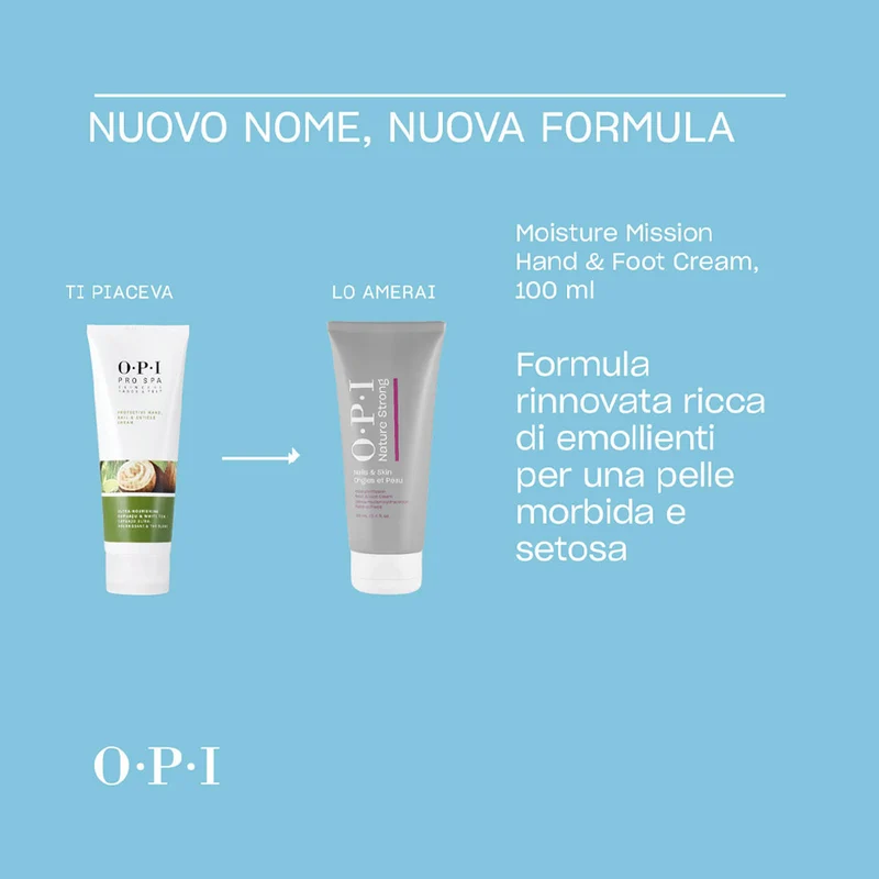 OPI Nature Strong Skincare Moisture Hand & Foot Cream 100ml - crème hydratante mains et pieds