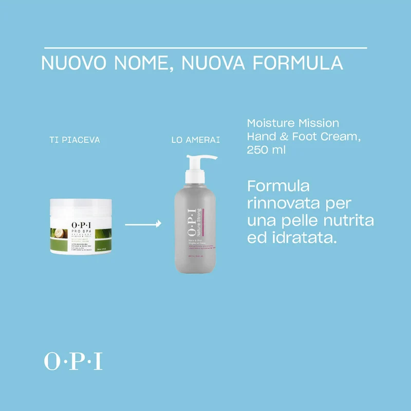 OPI Nature Strong Skincare Moisture Hand & Foot Cream 250ml - crème hydratante mains et pieds