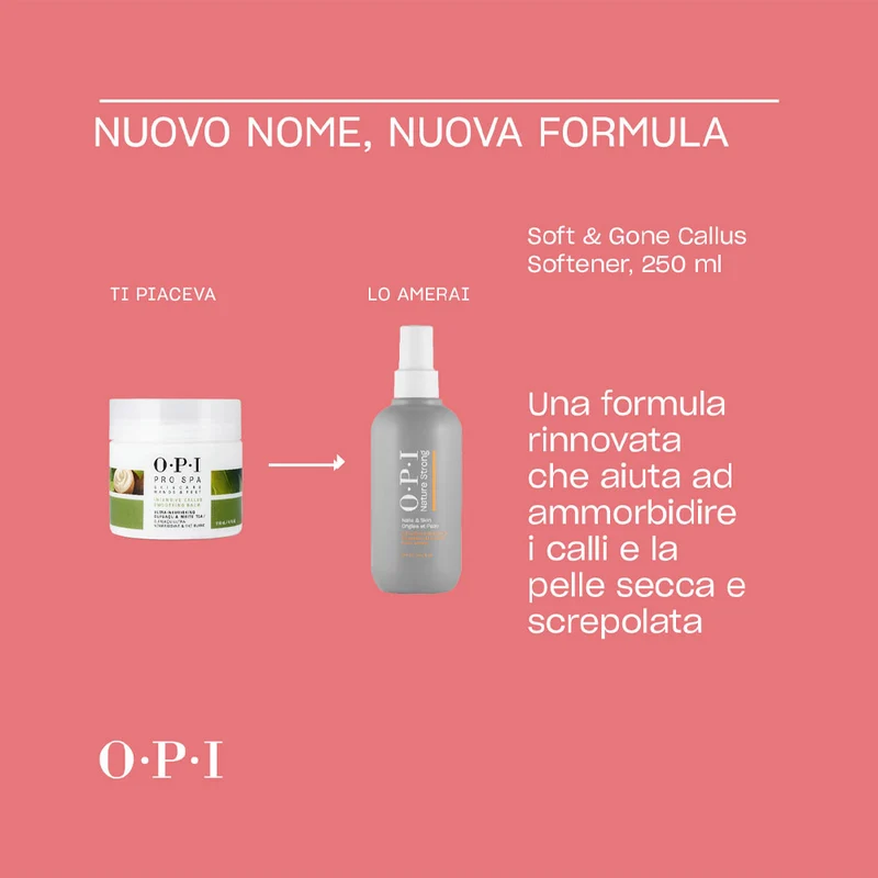 OPI Nature Strong Skincare Soft & Gone Callus Softener 250ml - spray adoucissant pour callosités