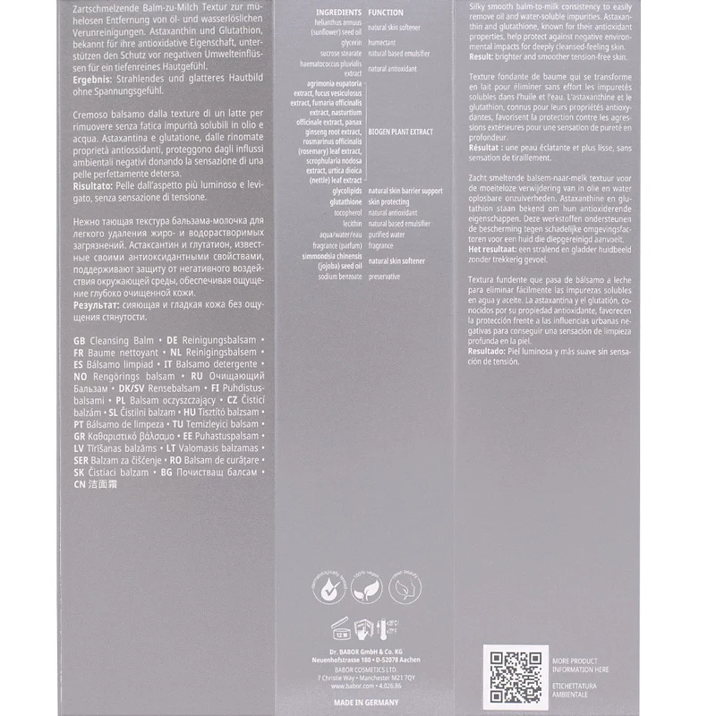 Babor Doctor Babor Resurface Refining Cleansing Oil Balm 150ml - baume nettoyant pour le visage