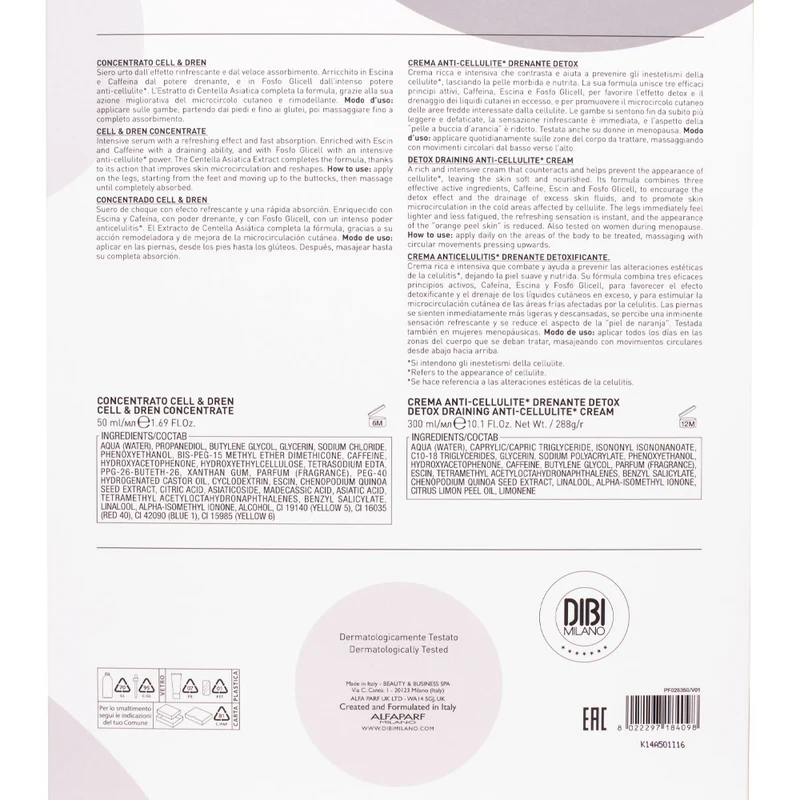 Dibi Milano Cell Rewind Power Duo Collection Kit Corpo Anti-Cellulite