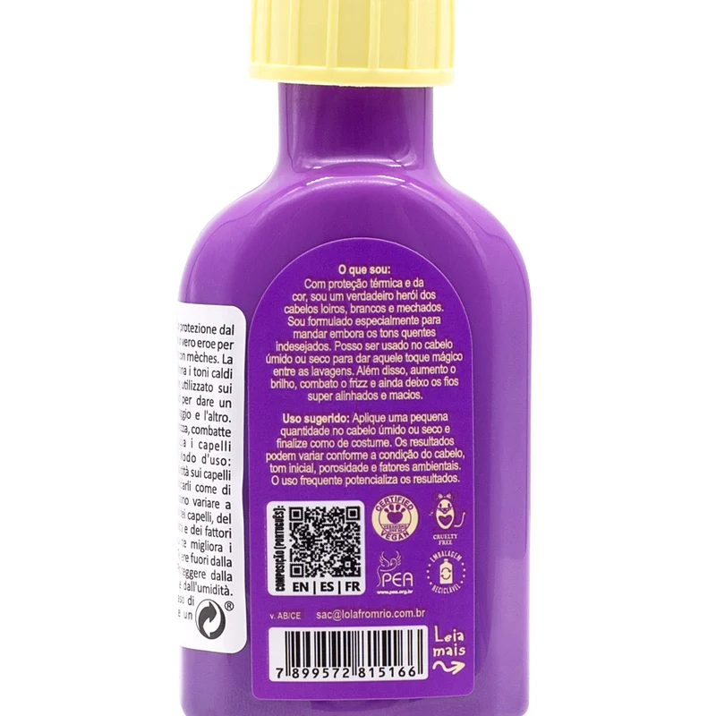 Lola Fro Rio Purple Oil Óleo Iluminador 50ml - huile brillance cheveux blonds