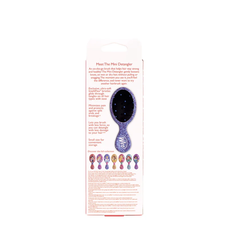 WetBrush Pro Mini Detangler Disney Glitter Ball Cinderella - mini brosse démêlante
